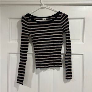 A New Day Black and Tan Sweater